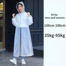 Transparent Windproof Bicycle Motorcycle Raincoat Woman Rain Poncho Impermeable EVA Hiking Raincoats For Man Rainwear