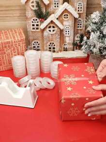 50 Pcs Transparent Adhesive Tape Refill, 1/2 Inch X 985 Inch, Clear Glossy Invisible Tape, TPU Material, Suitable For Gift Wrapping, Office, School And Home Use, Applicable For Moving, Logistics, Packaging, File Damage Repair, Multipurpose