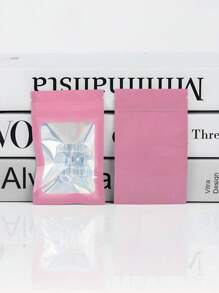 100 piezas Bolsas de joyería reutilizables y selladas, bolsas de sellado automático de colores con efecto láser, bolsas de almacenamiento de joyería, bolsas para regalo de accesorios, bolsas de embalaje sellables