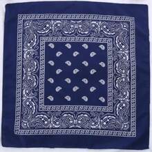 1 szt. Klasyczny retro styl uliczny z nadrukiem orzechów nerkowca Paisley kwadratowy szalik bandana, uniwersalny jako apaszka, opaska na głowę, opaska na nadgarstek, chusta na głowę, opaska na czoło, kieszonkowy kwadrat