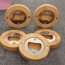 5pcs/10pcs/20pcs/30pcs Customized Magnetic Wooden Round Bottle Opener, Wedding Gift, Guest Favors, DIY Text, Name, Blessing, Bottle Opener, Suitable For Wedding, Party, Bar, Gift For Father,Multi-Functional, Ornamental,Reusable,Exquisite,Stylish,High-Quality,Colorful,Modern,Custom,Personalized,Unique,Ideal Gifts For Him,Ideal Gifts For Her,Boyfriend,Dad,Girlfriend,Mom,Family,Friends,Tea Room,Home,Garden,Office,For Anniversaries,For Valentine's Day,For Mother's Day,For Birthdays,For Father's Day,For Graduation,For Weddings,For Housewarming