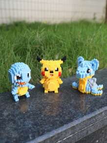 pokemon Small Particle Creative Building Blocks, Suitable For Bedroom Decor, Desktop Ornament, Planter, Birthday Gift, New Year's Gift, Gift For Women/Girlfriend, Study/Office Desk Accessory, Gift For College Students