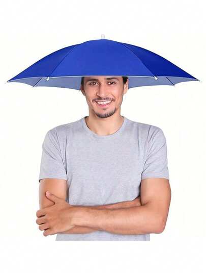 Umbrella Hat, Suitable For Camping And Fishing Umbrella Hat, Elastic Headband Umbrella Hat, UV Protection Umbrella Hat