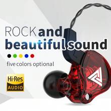 QKZ Original QKZ AK6 Pro EDX Pro 1DD Dynamic Earphones HIFI Bass Earbuds In Ear Monitor With Microphone 3.5mm Sport Noise-Proof Stereo Headset ZST X Dual Drive