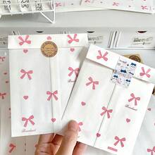 30/50/100 Stücke rosa Geschenkbeutel, 4.7"X6.7" Grifffläche Kraftpapier Einkaufstüten für Hochzeit, Geburtstag, Party, Basteln Geschenkverpackung - Verschiedenfarbig - Übersicht 2