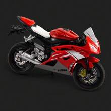 1 pièce - Modèle de moto simulée Jouets pour enfants Décoration de moto Moto à glissière Réservoir d'essence en alliage Pneu en caoutchouc Cadeau d'anniversaire exquis pour garçons Décoration de chambre Cadeaux d'hiver, Moto jouet, Motocyclette, Jouets de Noël, Rentrée scolaire