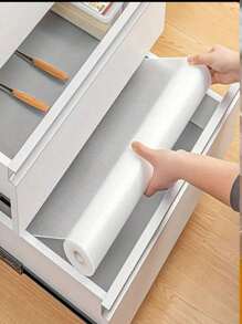 1 Roll Daisy Shelf Liner For Kitchen Cabinets,Non-Adhesive Drawer Liner,Non-Slip Refrigerator Liner,EVA Waterproof Fridge Pad Cupboard Mat Easy Placemats.