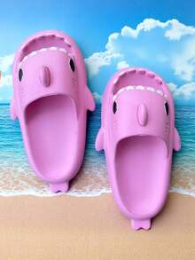 Sandalias de descanso con forma de tiburon ,sandalias resistentes para niños - Rosa - Ver 1