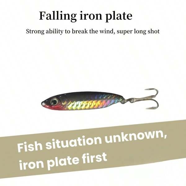 1pc Multi-Color 3-Prong 15g Anti- Sinker Anchor Hook Bionic Saltwater River Pike Fish Scale Swim Jig Lure For Fishing