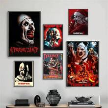 1PC Classic Movie Art The Clown Poster Sticker Coffee House Bar Home Decor Figures Home Decoration Painting Wall Art Bedroom Cartoons Decor Wallpaper Wall Bedroom Decoration - Frameless - Multicolor - View 1