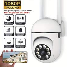1 pezzo Telecamera di sicurezza interna HD 1080P, monitor per bambini/animali domestici con copertura a 360°, router Wi-Fi 2.4GHz, interfono a un clic, rilevamento intelligente del movimento, visione notturna a infrarossi
