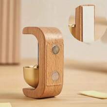 1pc Japanese Style Wind Chime - Steady Brass Bell With Wooden Hook, Suitable For Home Decor And Door Entry Alert, Unique Style Mini Wind Chime, Home Decoration | Elegant Decor Piece | Aesthetic Appeal