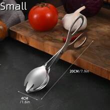 1pc Stainless Steel Salad Tongs/Cooking Tongs, Food Tongs, Serving Tongs, Cake Tongs, Buffet Snack Tongs, Bread Baking Tongs, Grill Tongs For Cooking, Serving, Grilling, Buffet, Salad | Kitchen Gadgets, Kitchen Accessories, Restaurant Service, Tableware