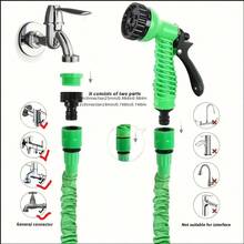 Expandable Magic Hose With 7 Spray Modes, Water Gun And High Pressure Car Wash - Perfect For Garden Hose, Lawn And Outdoor Cleaning Needs, Modern Minimalist Design, Ideal For Dog Bathing And Outdoor Cleaning, Essential Pet Grooming Product | Adjustable Nozzle