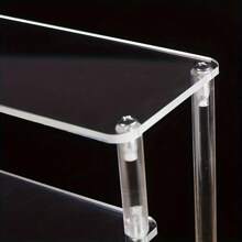 Self Installed 1-4 Layers Acrylic Display Frame Paper Cup Perfume Doll Display Frame Transparent Trapezoidal Doll Storage Rack