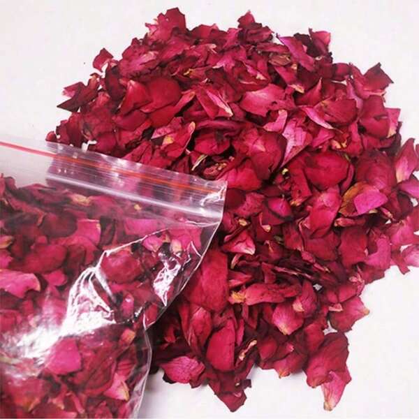 Natürliche getrocknete echte Rosenblätter für Hochzeit, Geburtstag, Heiratsantrag romantische Dekoration, Bad, Fußbad, Spa, Milchbad Zeremonie