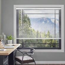 Cordless 1 Vinyl Mini Window Blinds White 28W X 60H - asPic - View 7