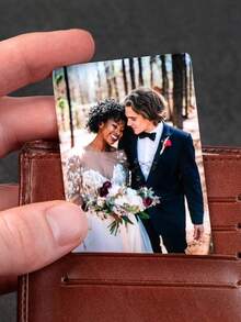 Personalized Custom Boyfriend Note Card Picture Metal Card Gift Boyfriend Photo Gift Boyfriend Valentine's Day Wallet Card Gift - Silver - View 6