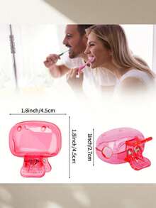 5pcs/3pcs/2pcs Toothbrush Head Protective Cover - Travel Dustproof Storage Box - Travel Storage Clip - Dust Cap - Compact Portable Box - Home Toothbrush Holder Back To School - Multicolor - View 9