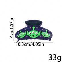 Disney Die Haaraccessoires der dreiäugigen Männer aus Disney's *Toy Story*, inklusive der diamantenbesetzten Haarkrallen und der dreidimensionalen Haarclip-Accessoires, sind multifunktionale Haarornamente. Sie können das Haar fest greifen und sind aus hochwertigen Materialien gefertigt. Sie sind außergewöhnliche Geschenke für Freunde. Sommer