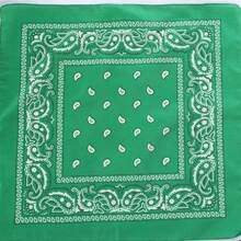 1 szt. Klasyczny retro styl uliczny z nadrukiem orzechów nerkowca Paisley kwadratowy szalik bandana, uniwersalny jako apaszka, opaska na głowę, opaska na nadgarstek, chusta na głowę, opaska na czoło, kieszonkowy kwadrat