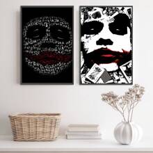 WB 1/15PCS DC Batman The Dark Knight Poster Movie Figures Home Decoration Painting Wall Art Bedroom Cartoons Decor Wallpaper Wall Bedroom Decoration - Frameless