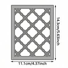 空心矩形金属框架切割模具，碳钢 DIY 纸卡工艺切割工具，适用于剪贴簿、贺卡装饰、压花、家居装饰项目 - 銀色 - 查看 5