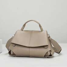 High-Quality Handbag | Unique Design Shoulder Crossbody Bag | Lightweight Luxe New Arrival Commuter Handbag For Women - Brown - View 3