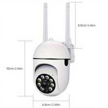 1 pezzo Telecamera di sicurezza interna HD 1080P, monitor per bambini/animali domestici con copertura a 360°, router Wi-Fi 2.4GHz, interfono a un clic, rilevamento intelligente del movimento, visione notturna a infrarossi