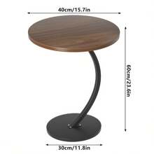 Tavolino rotondo vintage da salotto, tavolino da caffè leggero, tavolo da patio - decorazione moderna per il soggiorno, salvaspazio per soggiorno, cucina e camera da letto