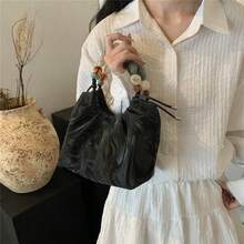 Chic New Chinese Weather Bag Hanging On The Wall In Summer, A Super Exquisite Bathrobe - Black - View 4