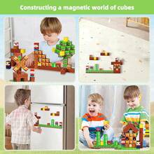 Set de 300 piezas de bloques magnéticos para juego de roles, juguete de aprendizaje interactivo STEM para aventuras creativas, regalo definitivo para niños y fanáticos de juegos interactivos - Multicolor - Ver 8