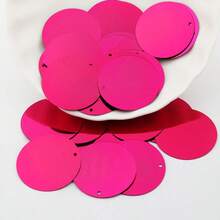 90pcs (20g) 25mm PVC Flat Round Loose Sequins With 1 Side Hole 2.5CM Sequin Paillettes Sewing Wedding Craft Accessories DIY Pendant Sequin Trim - Multicolor - View 23