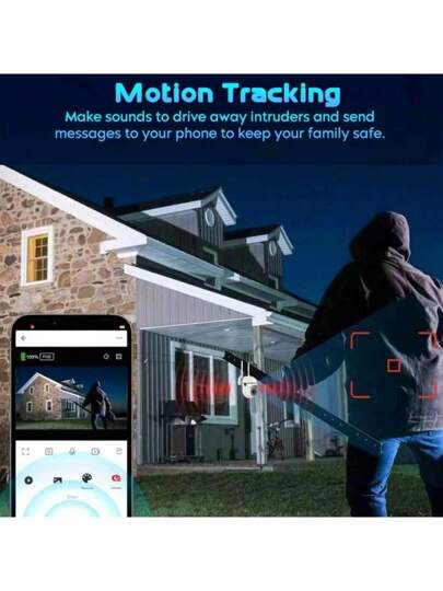 1pc 1080P HD Indoor Security Camera, Baby/Pet Monitor 360° Coverage, 2.4GHz Wi Fi Router, One Click Intercom, Slimme Motion Tracking, Infrared Night Vision view 10