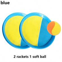 粘性桨球套装，带软球，户外/室内接球投掷游戏，趣味家庭体育活动，便携式，后院沙滩玩耍
