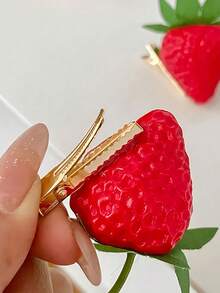 10/4/1pc Multi-Style Fruit Hair Clips, Durable And Non-Damaging, Cute Hair Accessories - Suitable For Girls And Women, Daily Wear, School, Vacation, Dates - Multicolor - View 6
