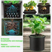 30/50/65/100 Galones, Bolsas de cultivo de tela no tejida resistente - 30 Galones (113L) a 100 Galones (378L), Adecuado tanto para jardinería interior como exterior, Ideal para plantas, flores, verduras y árboles, Ligero y duradero, Cumple con todas las necesidades de jardinería