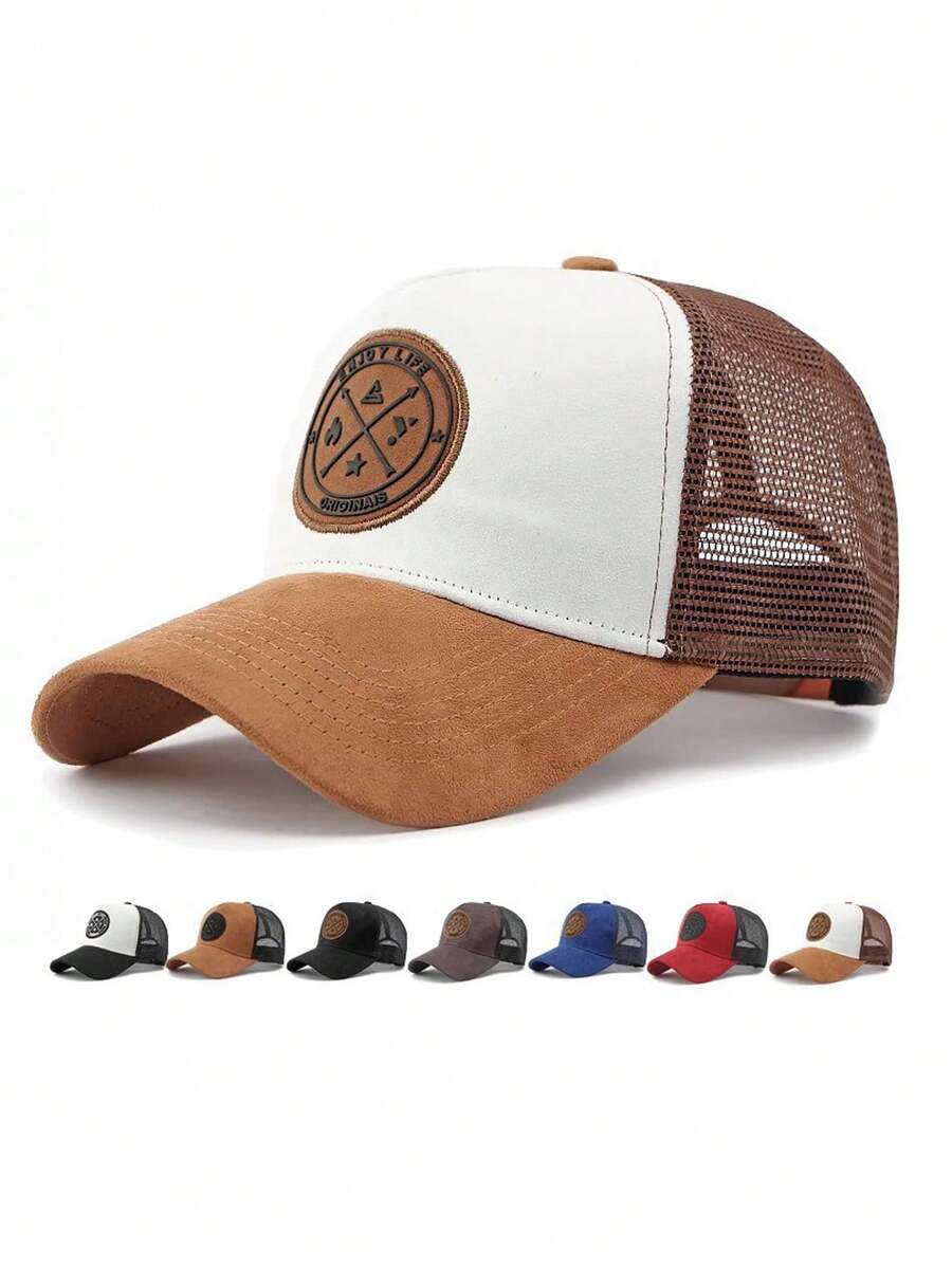 Mesh Breathable Baseball Cap, Round Top, Hard Brim, Summer New Design, Outdoor Running Sports Hat, Fashion Versatile - Patterned Bat Hat - View 1