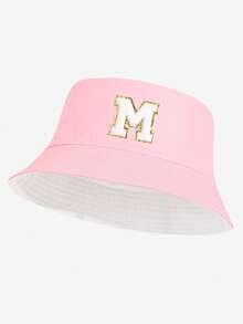 1 件女式 26 个字母渔夫帽，个性化时尚百搭休闲防晒帽，适合春夏日常穿着，户外搭配，很棒的礼物