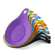 Heat Resistant Silicone Spoon Rest - Non-Slip Kitchen Spoon & Fork Mat, Available In Multiple Colors, Kitchen Utensils - Multicolor - View 2