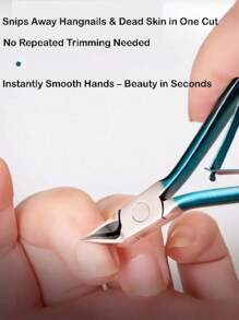 AIRCUN Professional Nail Trimming Kit With Stainless Steel Tools, Multi-Function Dead Skin Remover For Ingrown Toenails, Hangnails, Calluses, And Paronychia, Ergonomic Handle Design With Nail File & Cuttle Pusher (White/Blue)