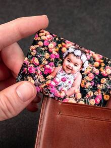 Personalized Custom Boyfriend Note Card Picture Metal Card Gift Boyfriend Photo Gift Boyfriend Valentine's Day Wallet Card Gift - Silver - View 4