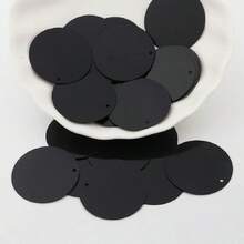 90pcs (20g) 25mm PVC Flat Round Loose Sequins With 1 Side Hole 2.5CM Sequin Paillettes Sewing Wedding Craft Accessories DIY Pendant Sequin Trim - Multicolor - View 32