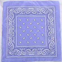 1 szt. Klasyczny retro styl uliczny z nadrukiem orzechów nerkowca Paisley kwadratowy szalik bandana, uniwersalny jako apaszka, opaska na głowę, opaska na nadgarstek, chusta na głowę, opaska na czoło, kieszonkowy kwadrat