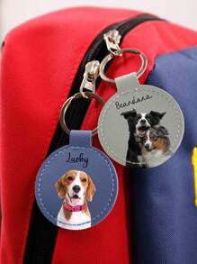 Portachiavi personalizzato in pelle PU con nome, portachiavi personalizzato, portachiavi cucciolo personalizzato, regali di compleanno personalizzabili, accessori di moda da uomo e donna, adatti per zaini, chiavi, borse, decorazione da camera da letto, adatti per San Valentino, Festa del papà, Festa della mamma, anniversario, fidanzato, fidanzata, studente, migliore amico, forniture scolastiche, studenti di scuola media, studenti di scuola superiore, studenti universitari, matricole, studenti del secondo anno, studenti più giovani
