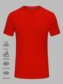 定制印刷徽标/姓名/号码男士速干运动 T 恤，透气队服，适合跑步、足球、羽毛球运动，男女通用设计，春夏、时尚、时尚、时髦、休闲、简约时尚、个性化、定制、定制、独特、男士服装、胶囊衣橱、男士基本款/街头风格，适合他、男朋友、家人、朋友、生日、度假/节日、上学/比赛、运动/登山的理想礼物