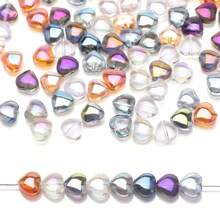 50pcs/Pack 8mm Center Hole Electroplated Glass Pentagram Beads, DIY Jewelry Accessories For Necklace, Bracelet, Earrings