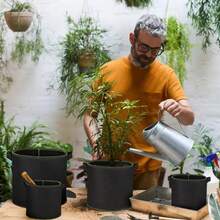 30/50/65/100 Galones, Bolsas de cultivo de tela no tejida resistente - 30 Galones (113L) a 100 Galones (378L), Adecuado tanto para jardinería interior como exterior, Ideal para plantas, flores, verduras y árboles, Ligero y duradero, Cumple con todas las necesidades de jardinería