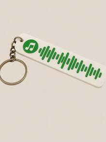 1 Pc Personalised Spotify Code Keychain, 24 Colour Options For Individual Design, 3D Printed Music Gift, Customizable Personal Music Gift For Birthdays, Anniversaries, Valentine's Day, Weddings, Or Everyday Accessory
