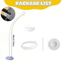 1pc Plastic Flower Backdrop With Water Base For Wedding,59 Inch Flexible Bending Flower Arch Set, Balloon Arch Stand Kit,Bridal Shower, Engagement, Christmas, Birthday Party Decorations